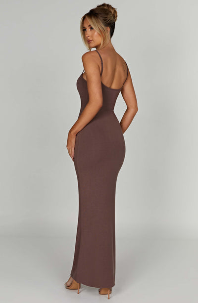 NISA Maxi Dress - Chocolate