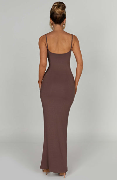 NISA Maxi Dress - Chocolate