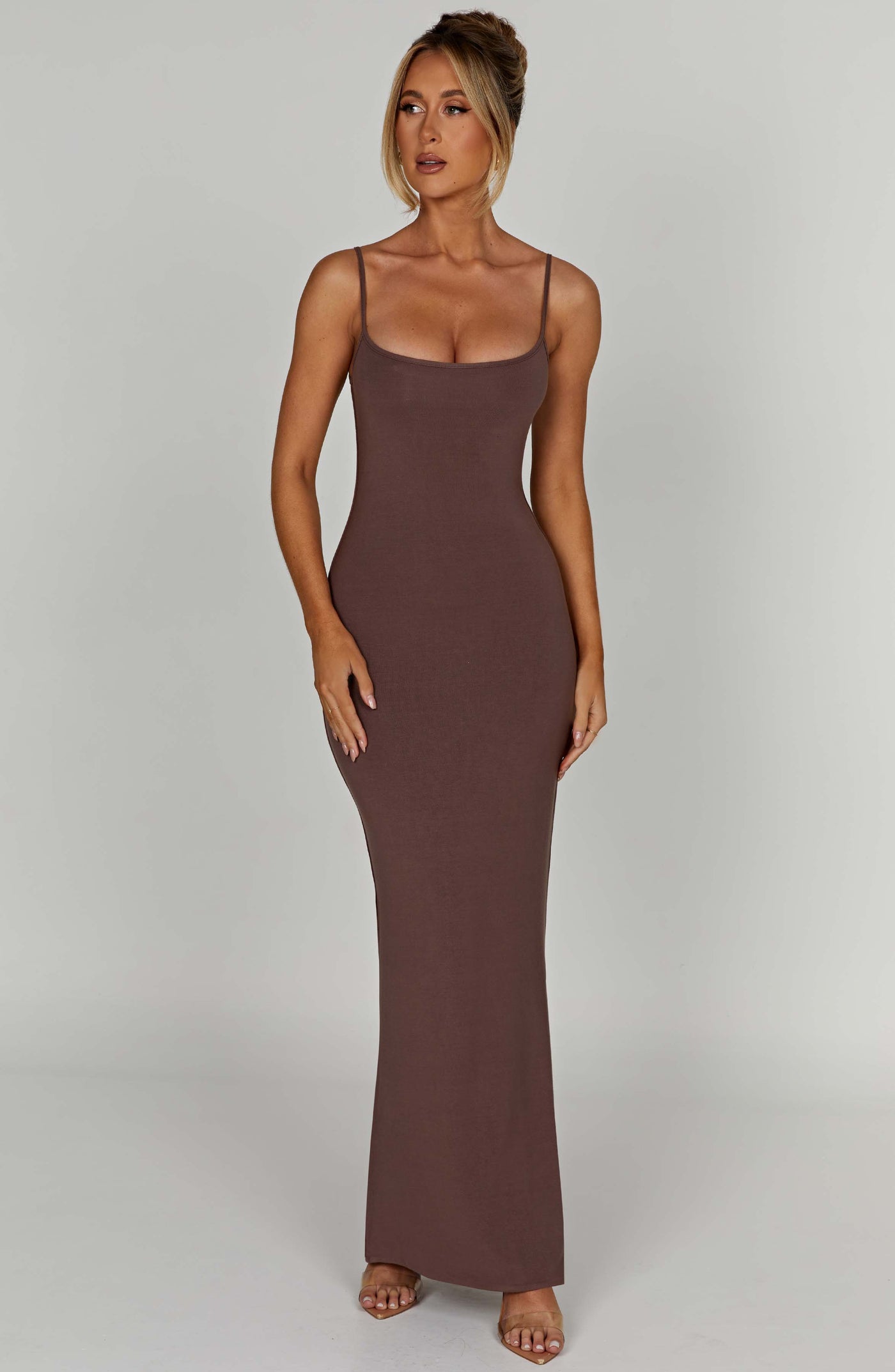 NISA Maxi Dress - Chocolate