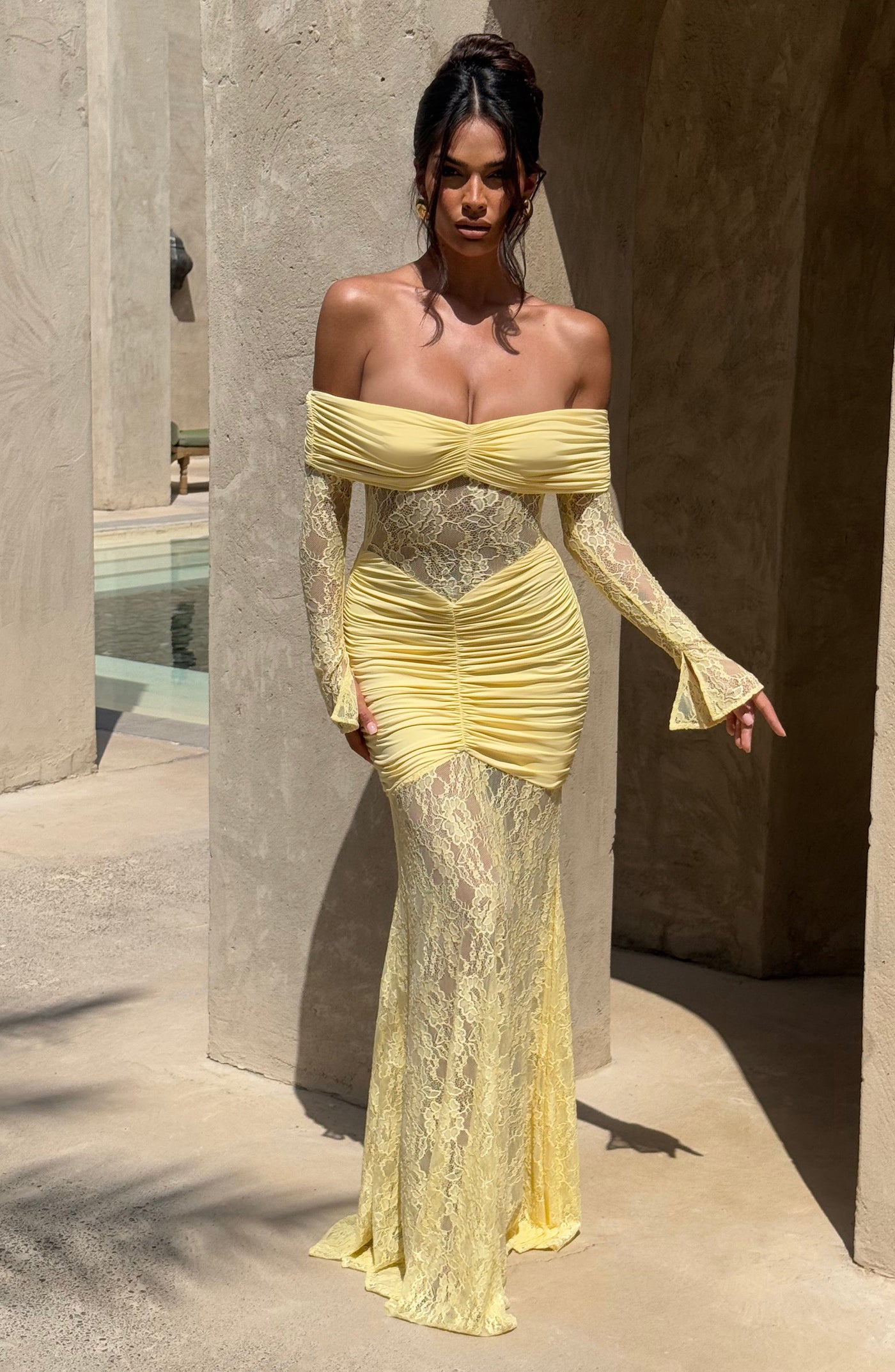 PAULINA Maxi Dress - Lemon