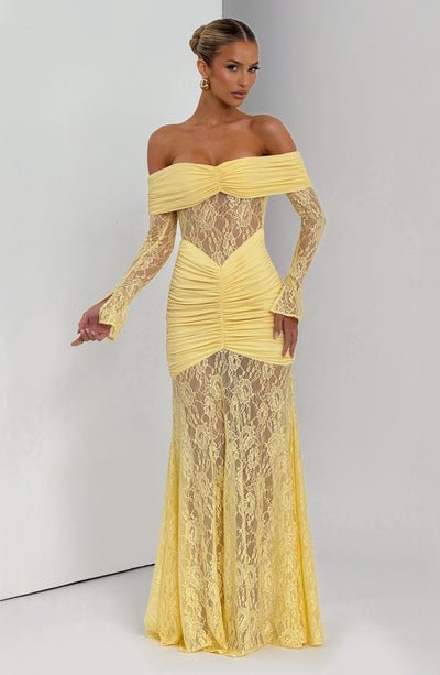PAULINA Maxi Dress - Lemon