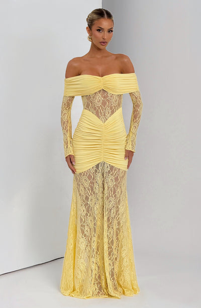 PAULINA Maxi Dress - Lemon