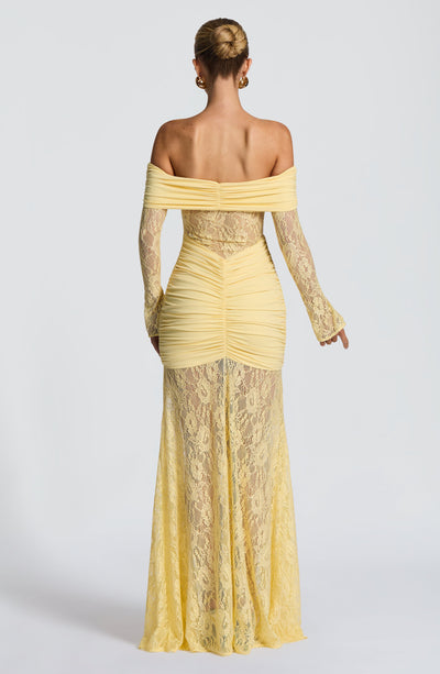 PAULINA Maxi Dress - Lemon