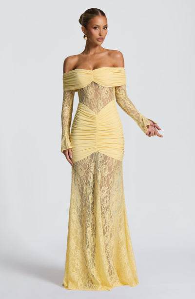 PAULINA Maxi Dress - Lemon