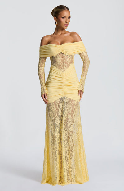 PAULINA Maxi Dress - Lemon