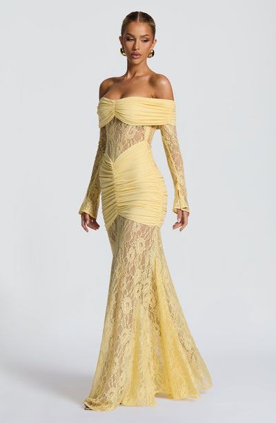 PAULINA Maxi Dress - Lemon