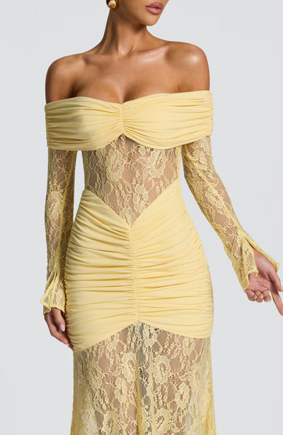 PAULINA Maxi Dress - Lemon