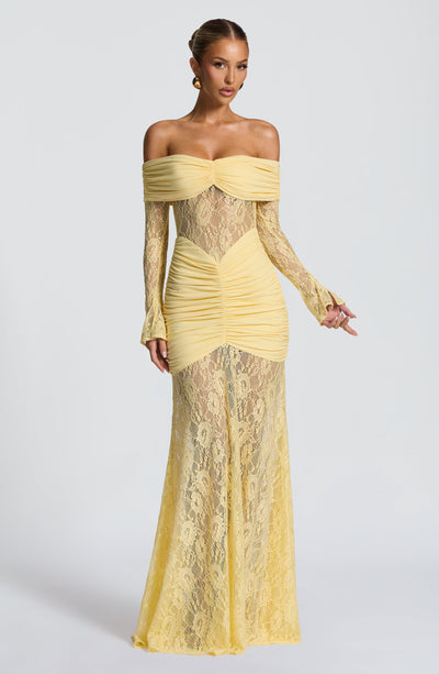 PAULINA Maxi Dress - Lemon
