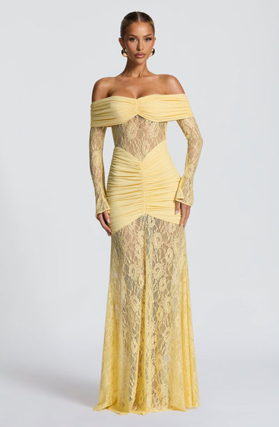 PAULINA Maxi Dress - Lemon