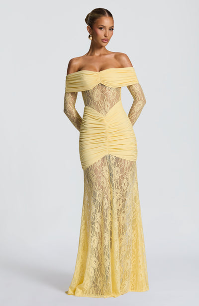 PAULINA Maxi Dress - Lemon