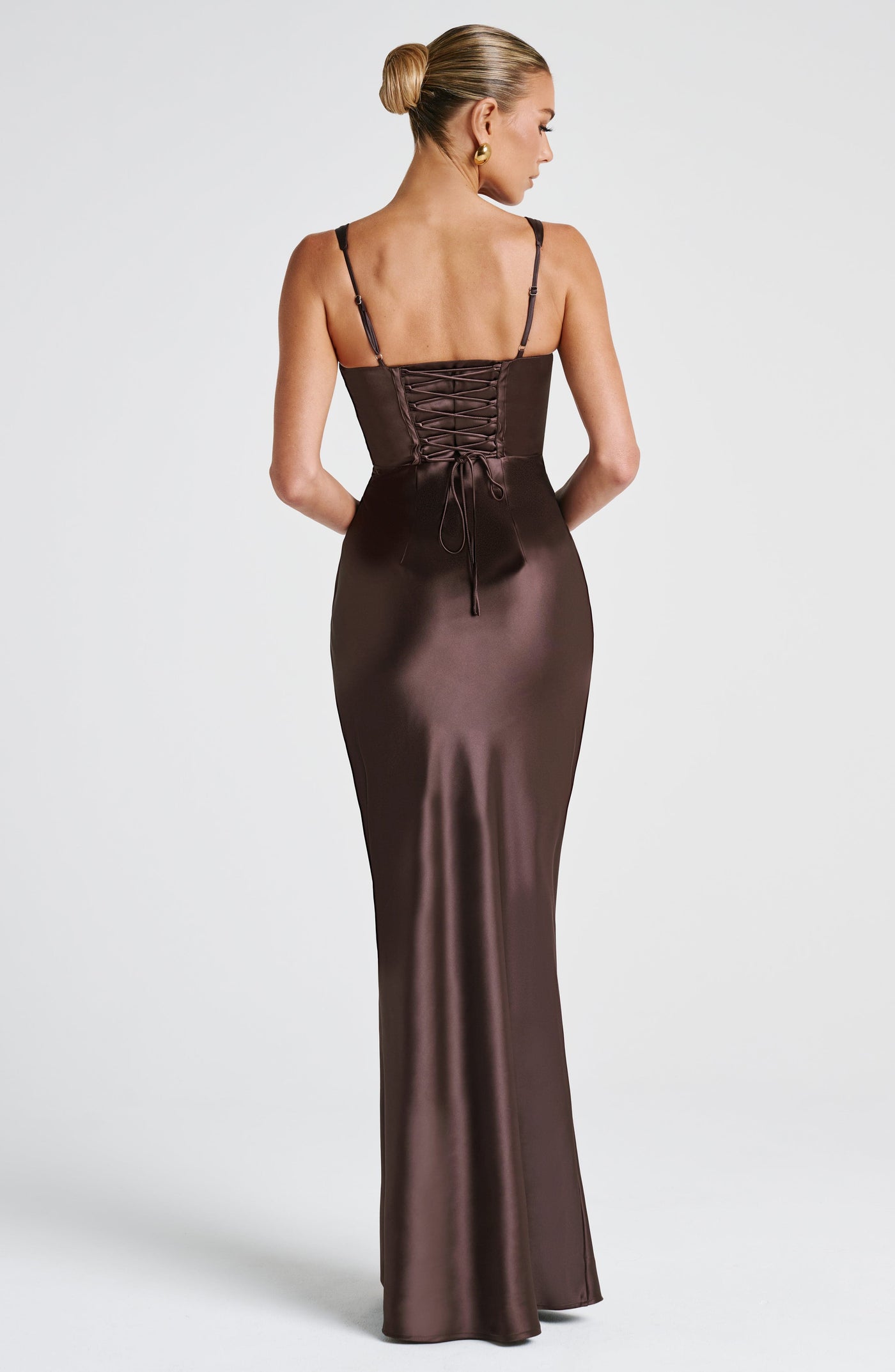 CLEO Maxi Dress - Plum Brown