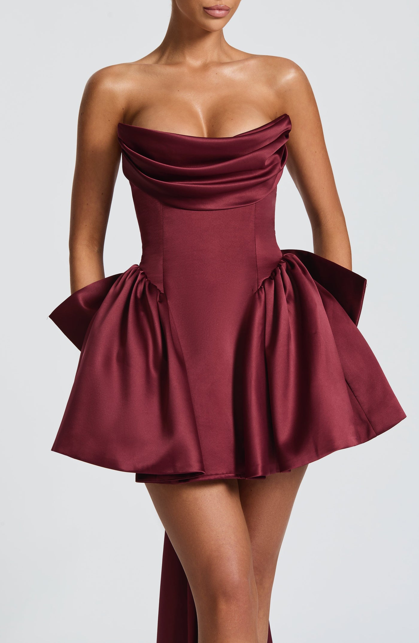 LOLA Mini Dress - Cherry Lacquer