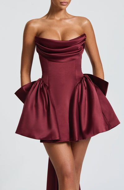 LOLA Mini Dress - Cherry Lacquer