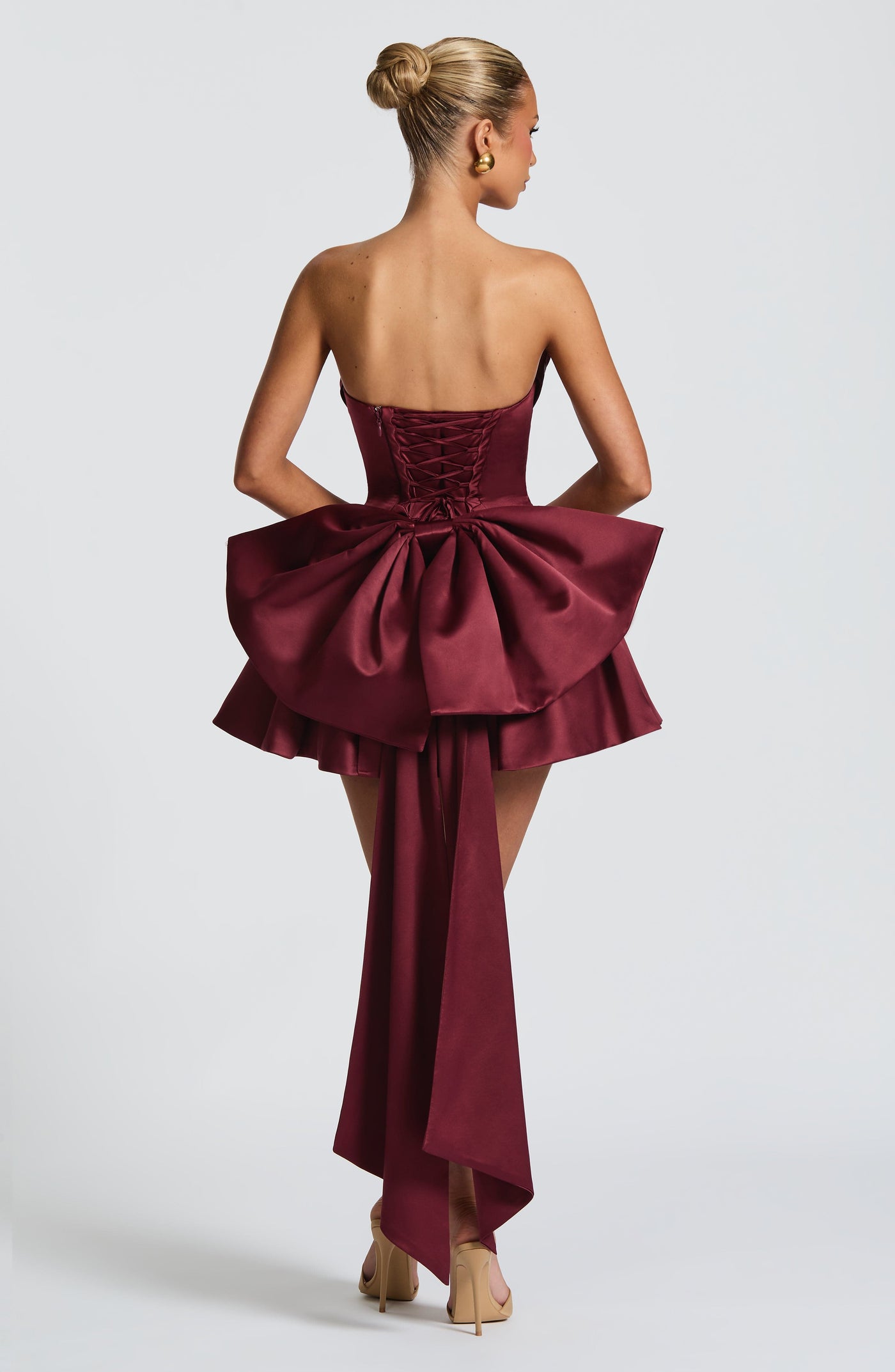 LOLA Mini Dress - Cherry Lacquer