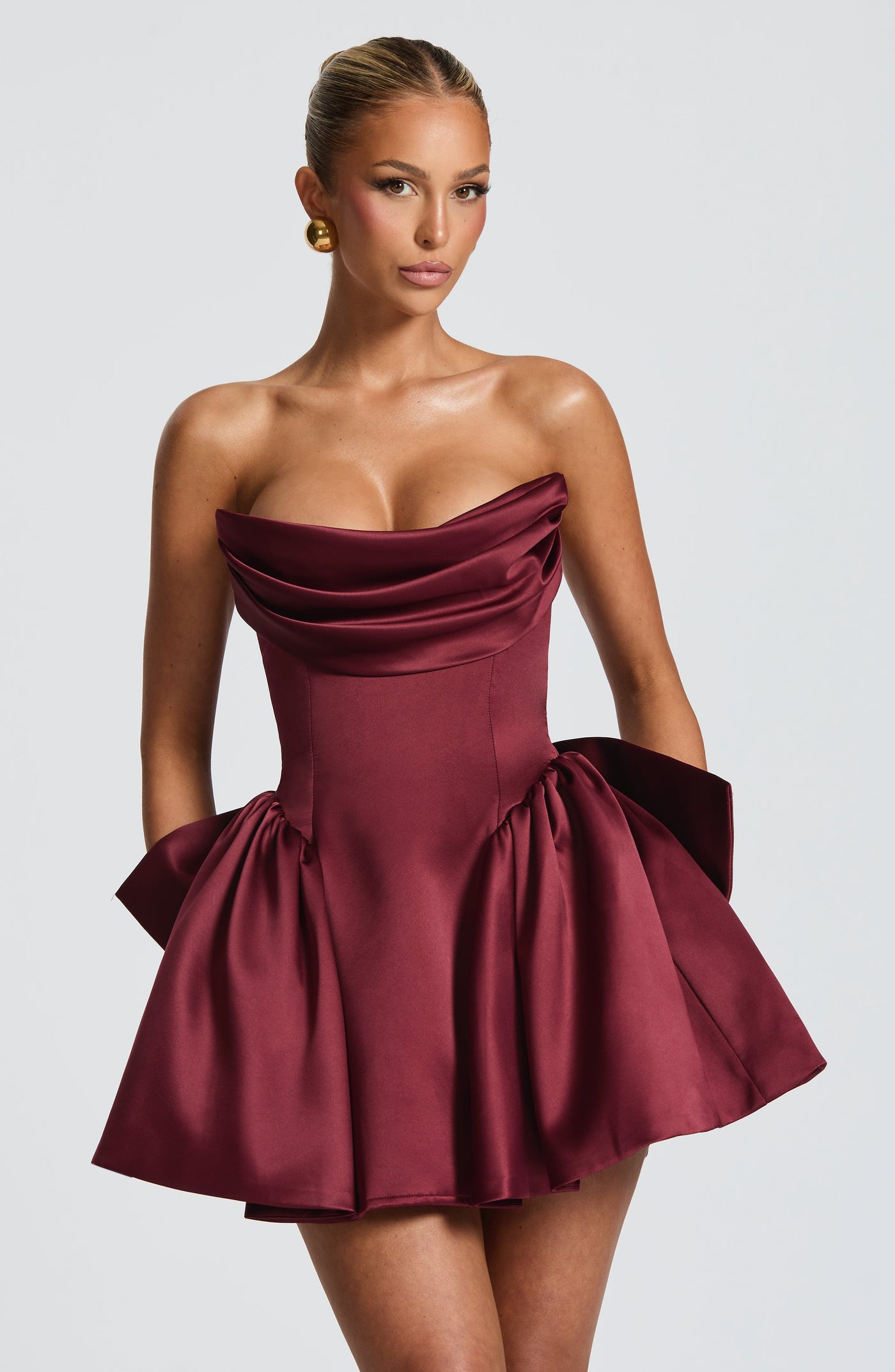 LOLA Mini Dress - Cherry Lacquer