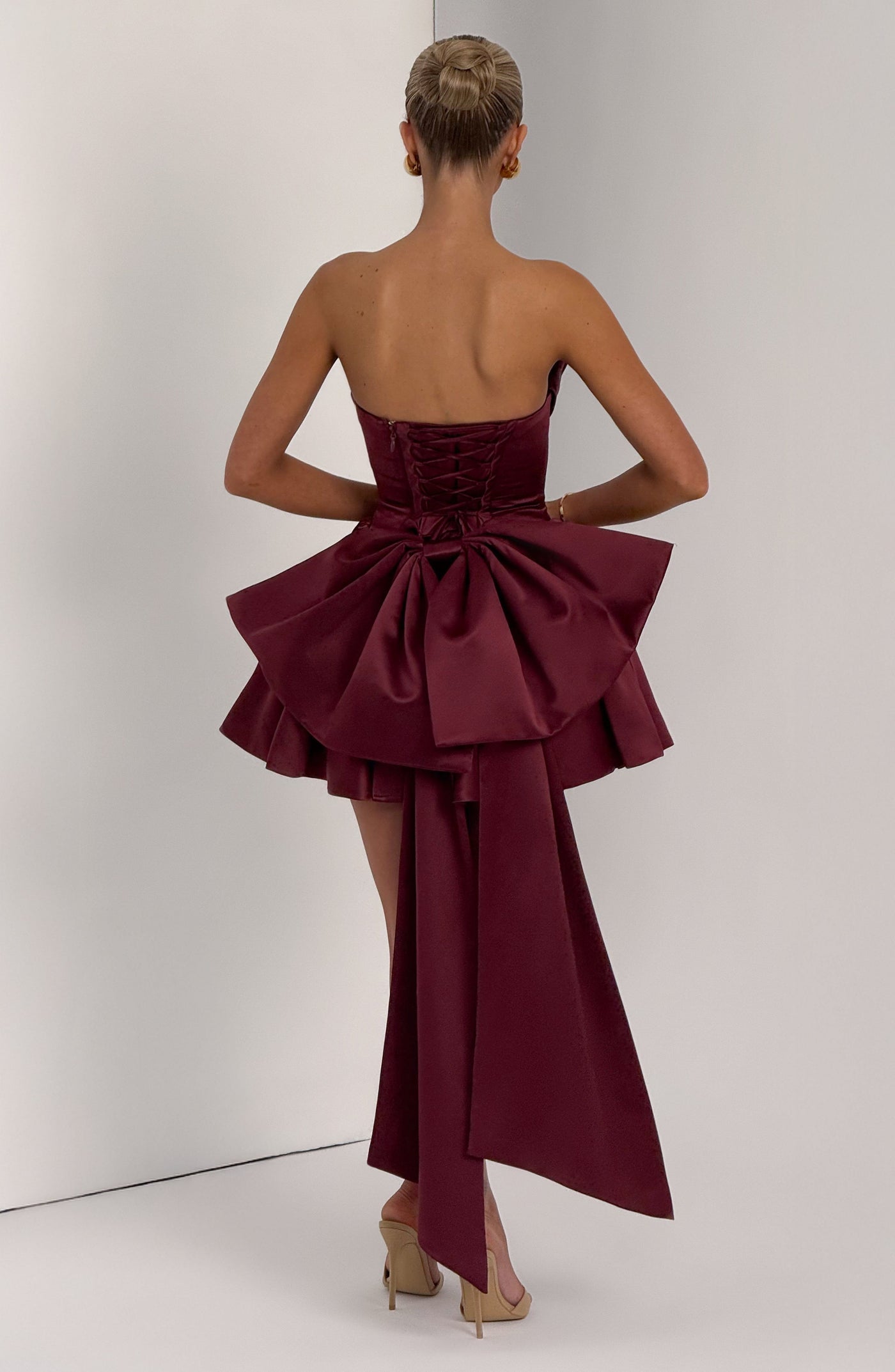 LOLA Mini Dress - Cherry Lacquer