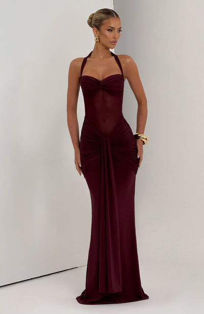 LIA Maxi Dress - Cherry Lacquer