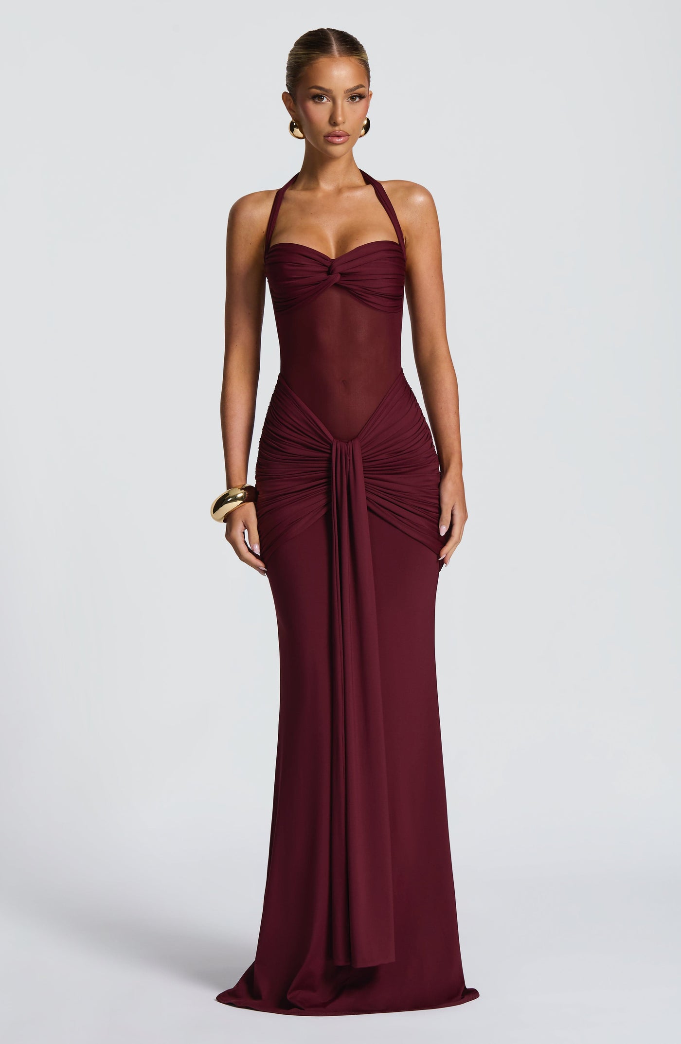 LIA Maxi Dress - Cherry Lacquer