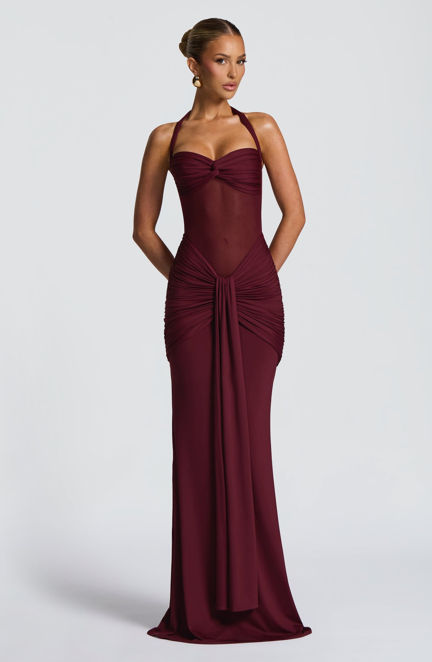 LIA Maxi Dress - Cherry Lacquer