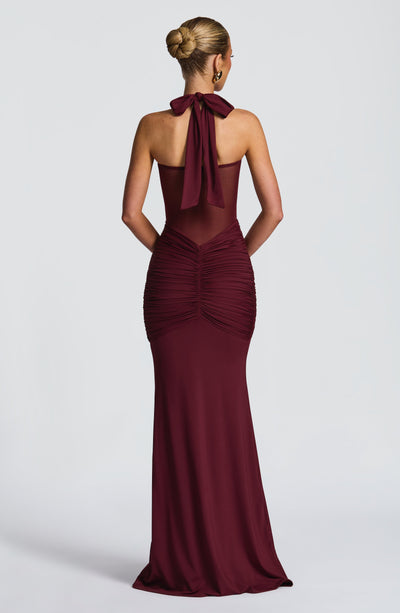 LIA Maxi Dress - Cherry Lacquer