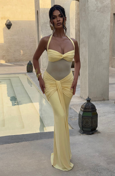 LIA Maxi Dress - Lemon