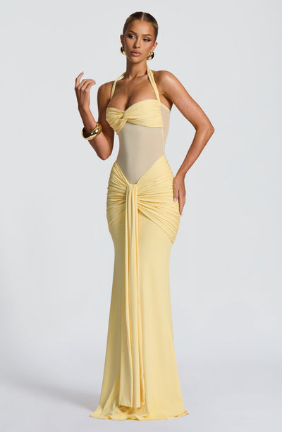 LIA Maxi Dress - Lemon