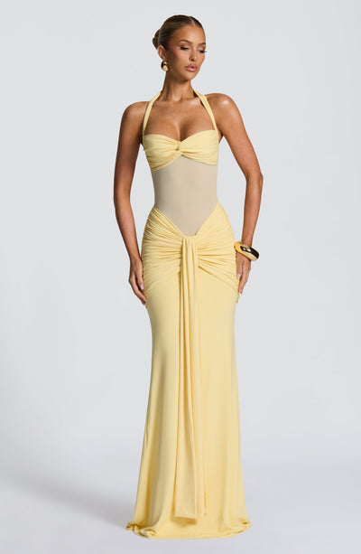LIA Maxi Dress - Lemon