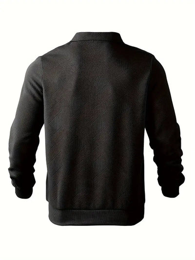 Baldrick - Vintage Zip-Up Hoodie with Geometric Design